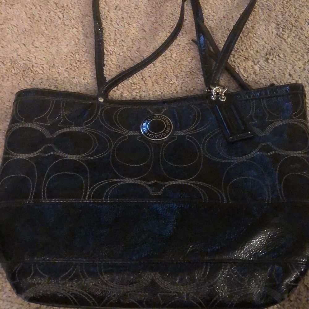 Black coach purse